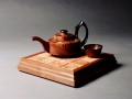 Tea Set, Jara Burl, Ebony, Broad Leaf Maple and Walnut