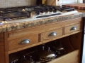 Cook Top Detail, Cherry Cabinets