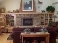 Fireplace and Bookshelves, residence